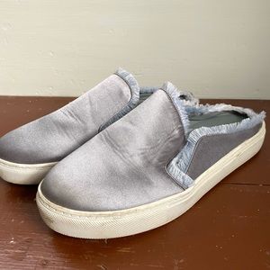 Dirty Laundry Jaxon Blue Satin Sneaker